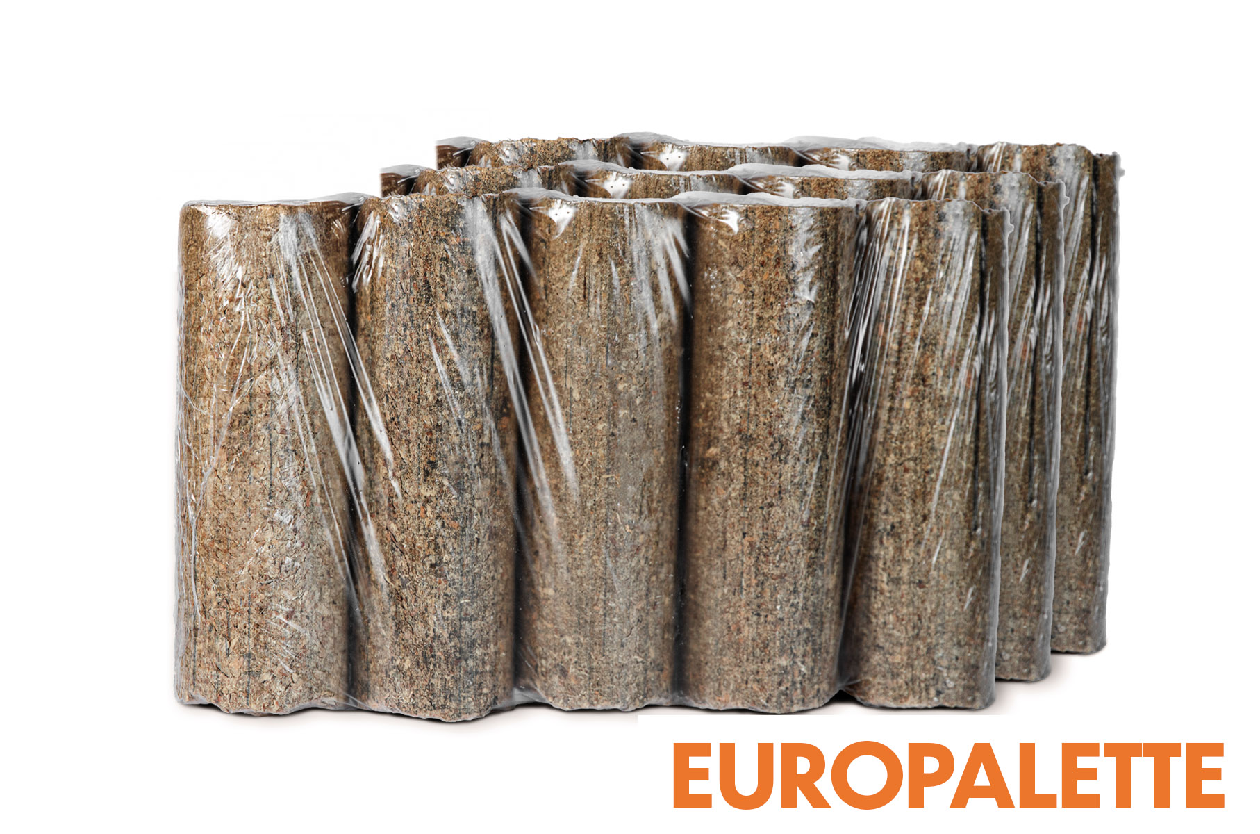 Briketts Europalette, B-zertifiziert